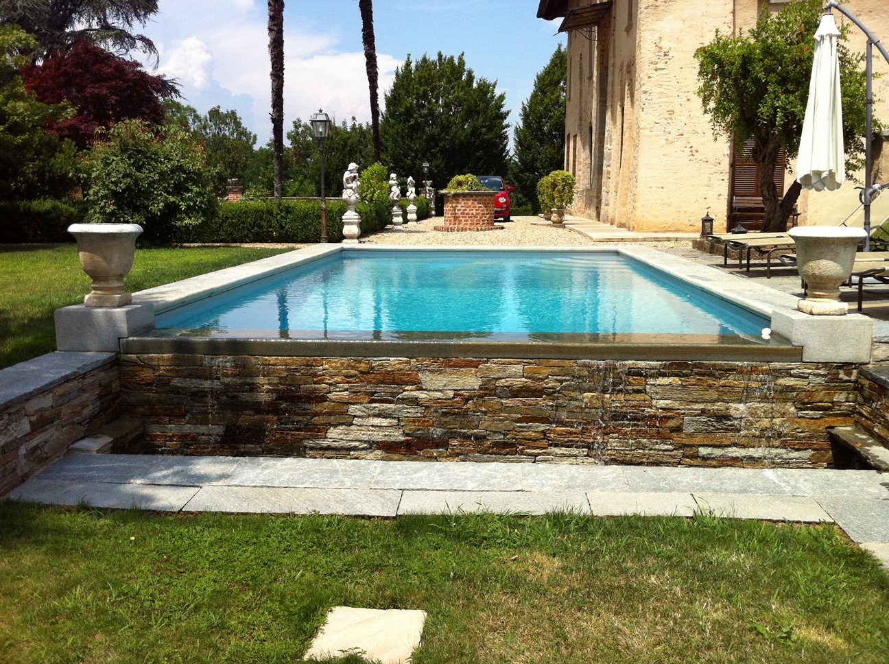 Piscina interrata rettangolare